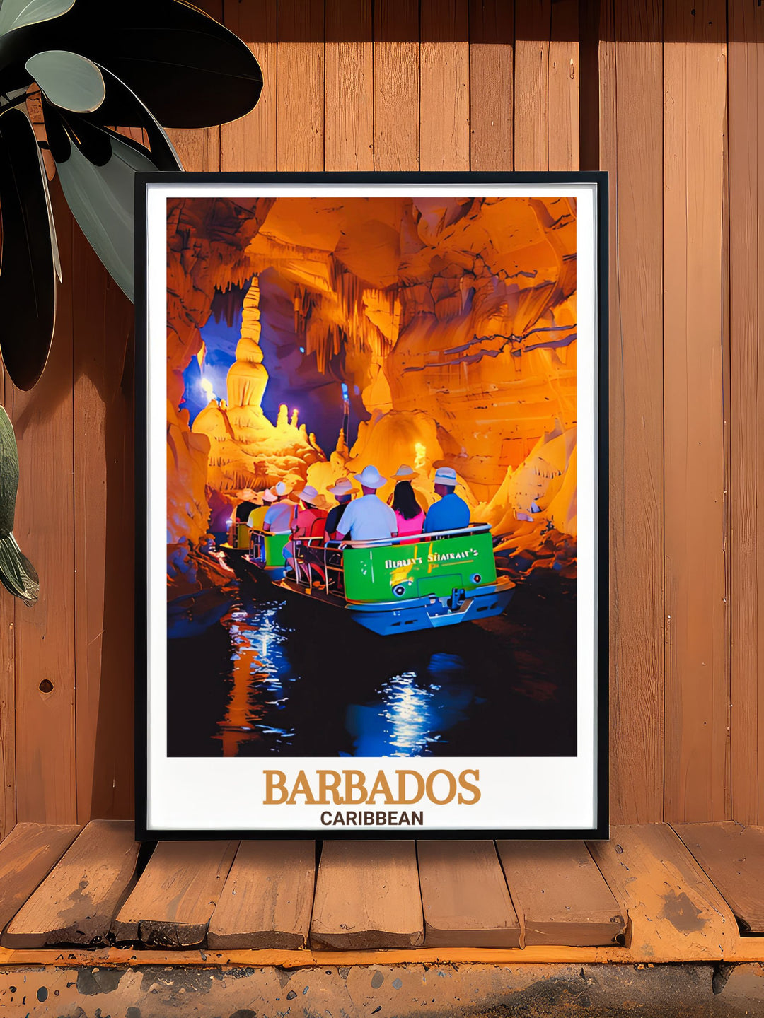 Harrisons Cave Stunning Prints highlight the dramatic and intricate formations of the cave. Featuring detailed artwork, these prints bring the captivating beauty of Harrisons Cave into your decor, adding a touch of Caribbean elegance to any room.