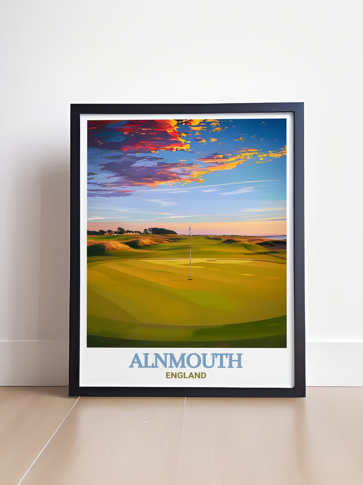 Our Alnmouth Golf Club print showcases the serene beauty of Northumberland making it an exquisite addition to your art and collectibles collection or a memorable gift for those who love the scenic landscapes