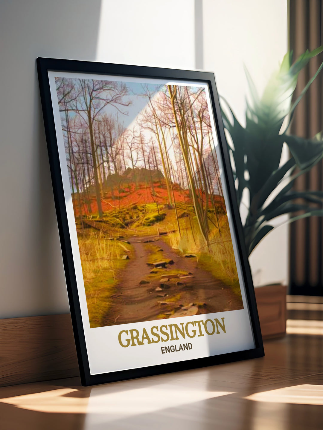 The Grass Wood Nature Reserve travel print is a stunning representation of one of Yorkshires most peaceful landscapes. With its rich biodiversity and serene woodland views, this print brings the beauty of nature into your home. A perfect addition for nature lovers, it highlights the calm and tranquility of Grass Wood.