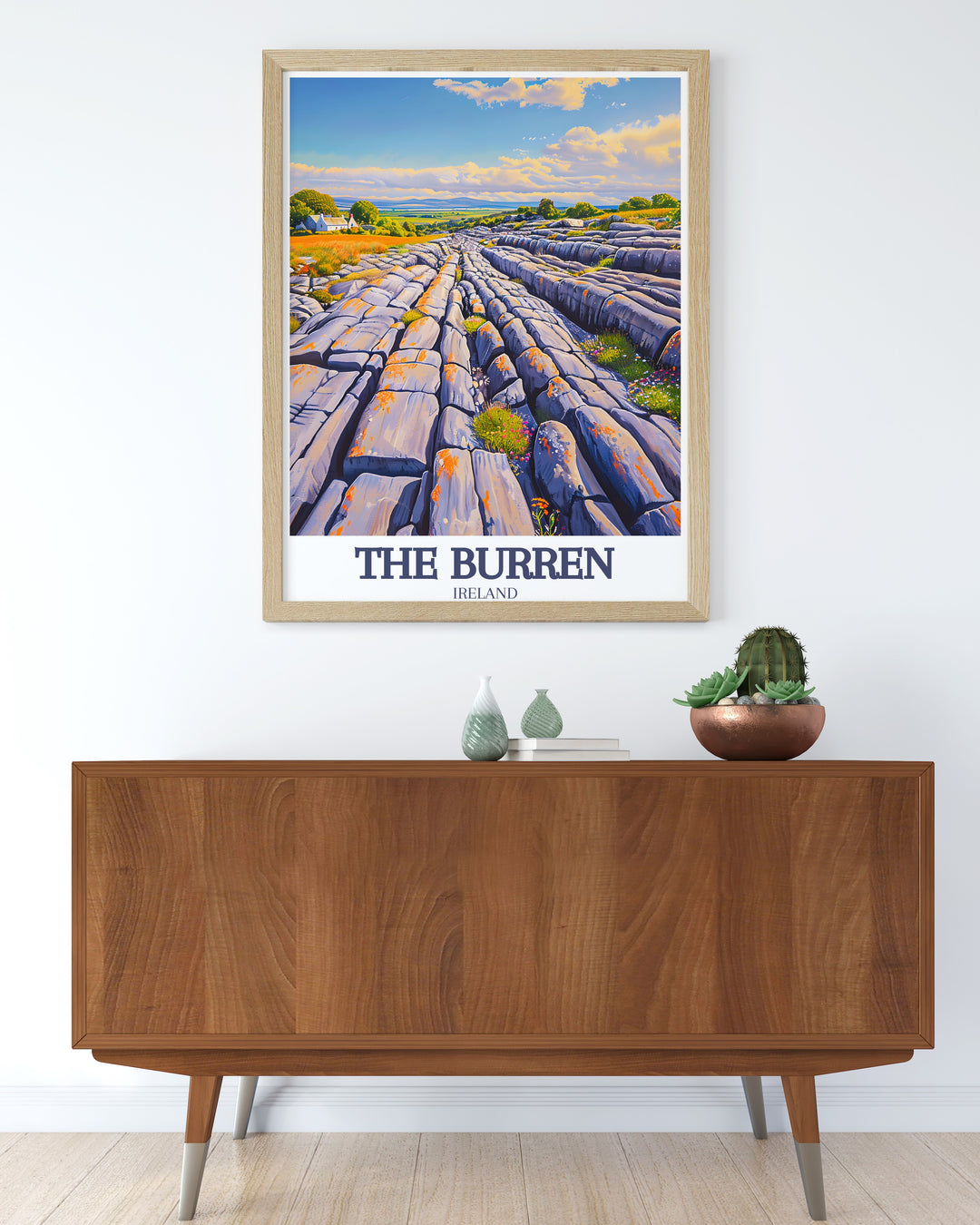 Elegant County Clare print featuring Burren National Park Kilfenora village a perfect addition to any living room or office decor a wonderful gift for nature lovers