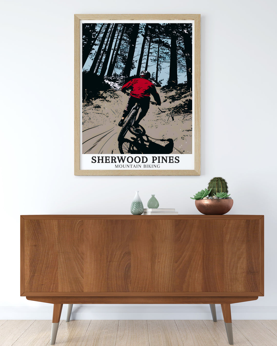 Sherwood Pines canvas art displaying the exciting scenery and rugged pathways along the Big Bertha Trail in Nottinghamshire. Enhance your wall decor with these exquisite travel canvas prints from Sherwood Pines. Perfect for adding a touch of adventure to any room, these art pieces showcase the vibrant landscapes and thrilling trails of Sherwood Pines.