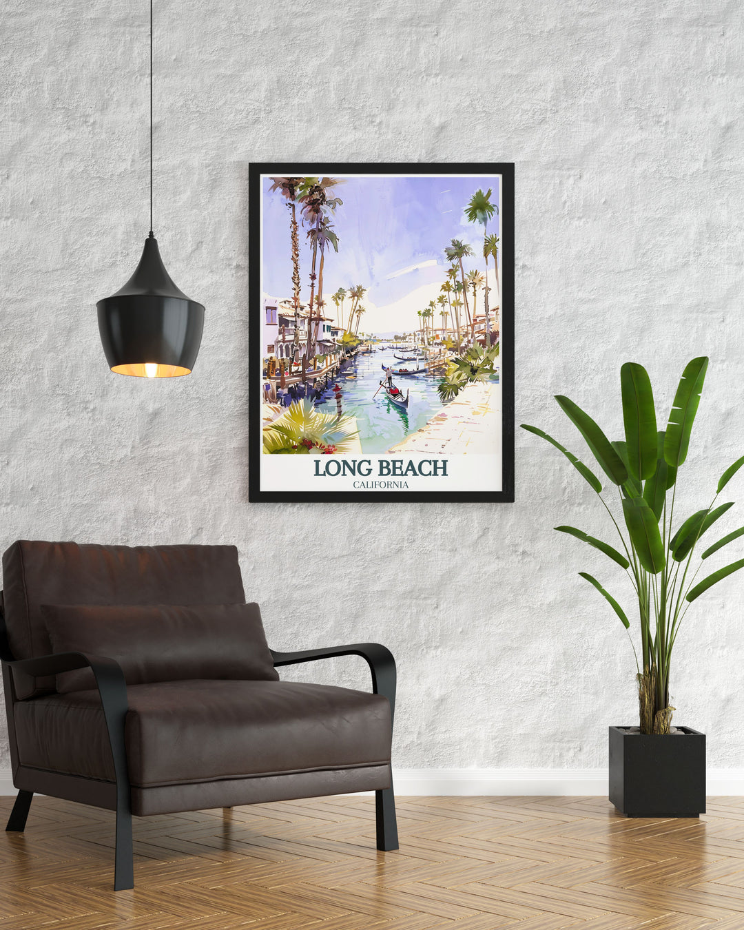 Add a touch of California with this Long Beach Poster featuring Belmont Shore and Naples Canals. The colorful Long Beach City Map and skyline design are perfect for personalized gifts or home decor, blending modern art with vintage poster charm.