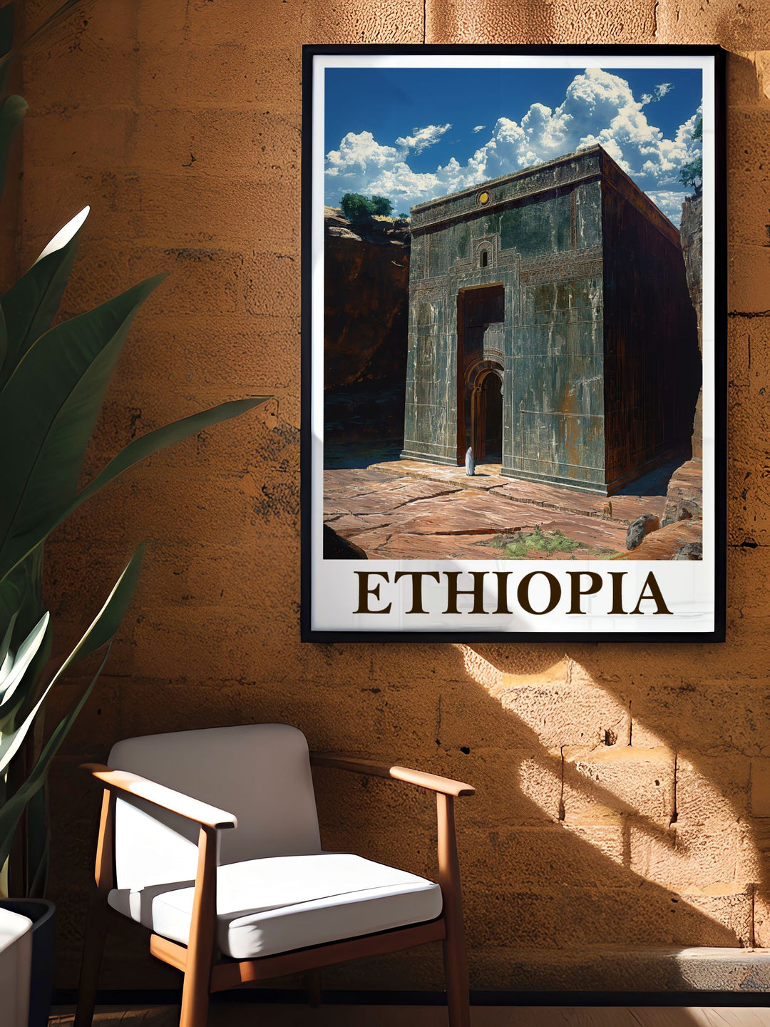Beautiful Ethiopia Photo of Lalibela Rock Hewn Churches perfect for lovers of travel and history bringing the awe inspiring beauty and intricate details of these ancient structures into your home