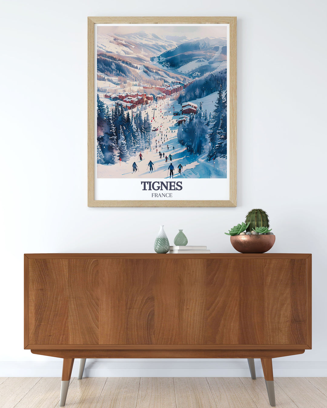 Elevate your home décor with our Espace Killy modern prints featuring iconic destinations like Tignes and Val D isere in the French alps these elegant prints are perfect for ski resort poster collections and skiing gifts