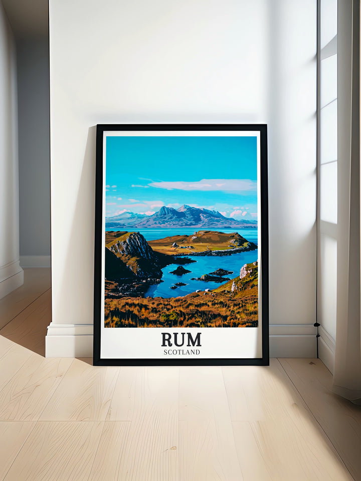 Immerse yourself in the serene beauty of the North Sea with our framed art, highlighting the peaceful yet powerful coastal landscapes of Scotland. This piece is ideal for creating a calming atmosphere in your home.