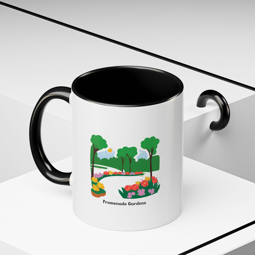 Experience the charm of Guyana with the Promenade Gardens Mug, designed for practicality and beauty. Durable ceramic, dishwasher-safe, and microwave-safe, it is an ideal gift.