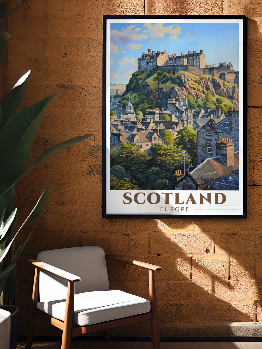 This Loch Lomond poster art features the serene beauty of Scotlands largest freshwater lake, set against the dramatic backdrop of the Highlands. Perfect for adding a sense of calm and inspiration to your home or office.