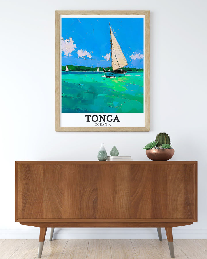 Stunning Tongatapu Tonga Islands modern decor highlights the beauty of tropical islands and creates a calming atmosphere in your home