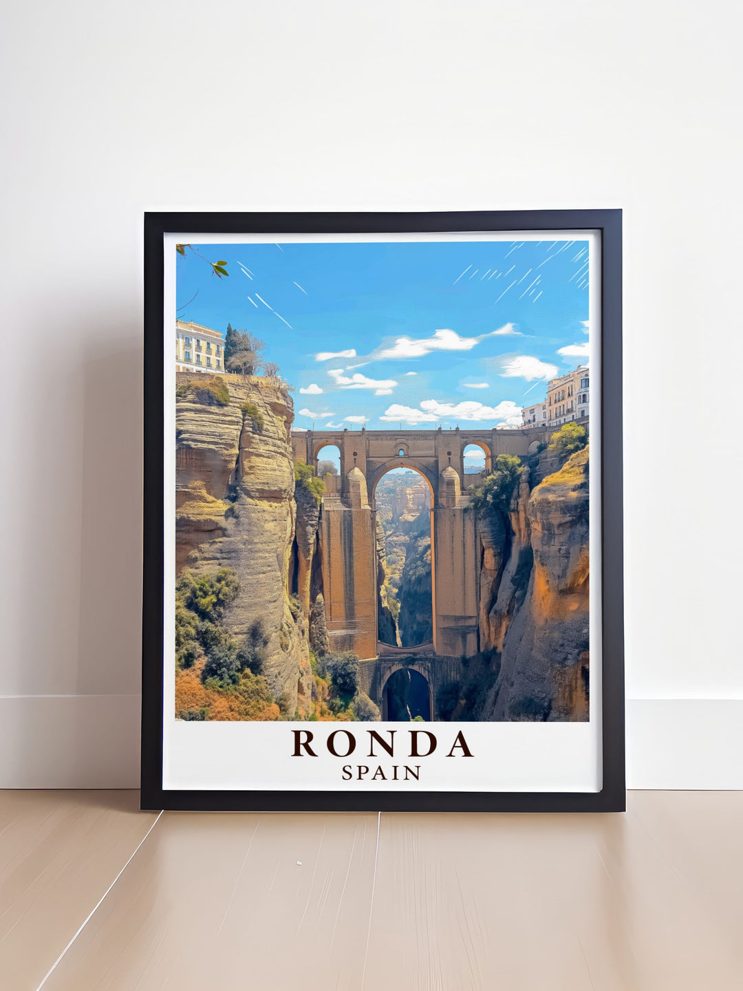 Puente Nuevo modern prints perfect for adding elegance to your home decor these stunning prints capture the architectural beauty of Puente Nuevo ideal for creating a sophisticated and contemporary look in any living space enjoy the timeless charm of modern art