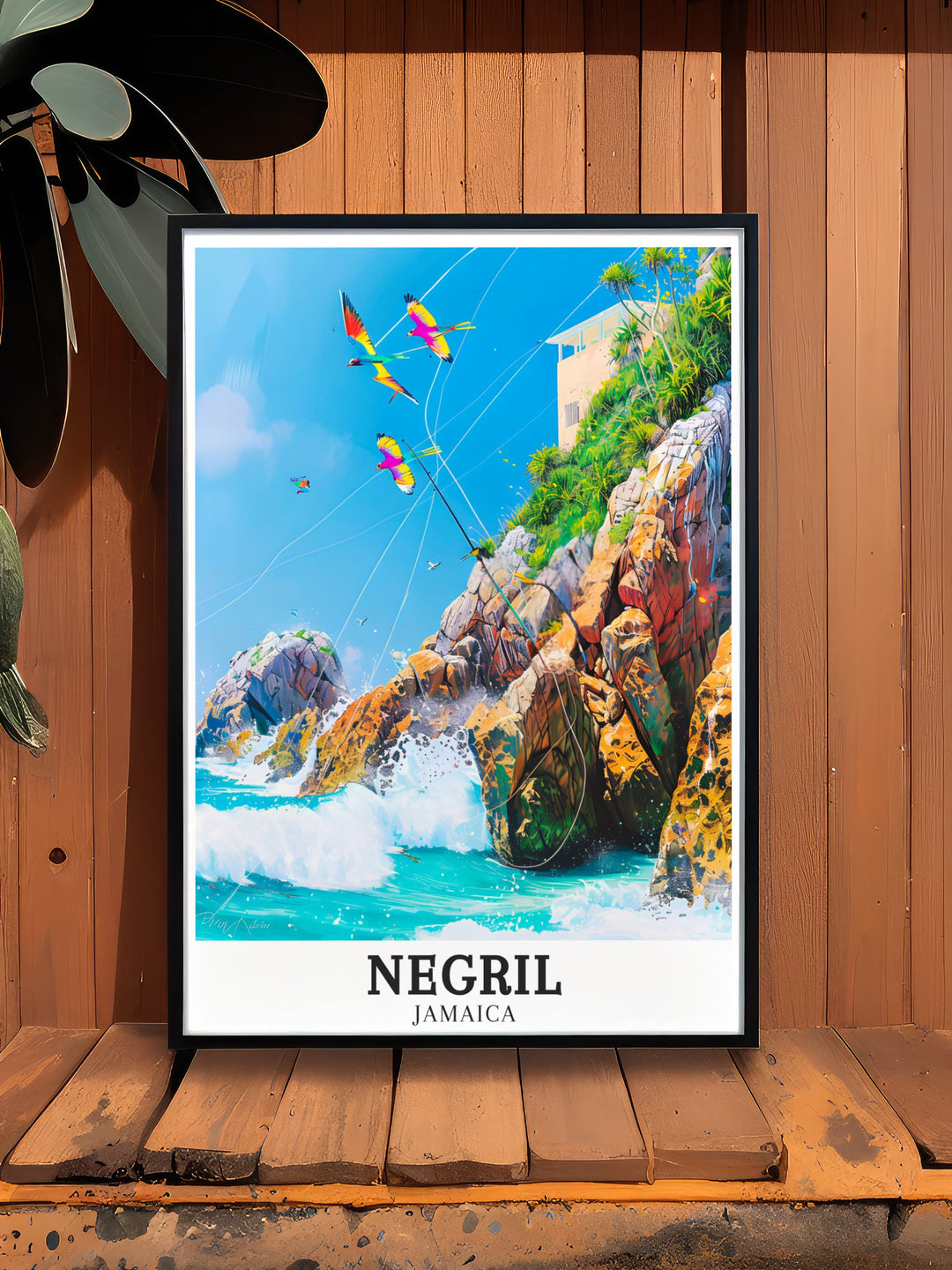 Negril canvas art displaying the colorful scenery and peaceful pathways along the Caribbean Sea. Enhance your wall decor with these exquisite travel canvas prints from the Caribbean. Perfect for adding a touch of natural beauty to any room, these art pieces showcase the vibrant landscapes and serene waters of Negril.