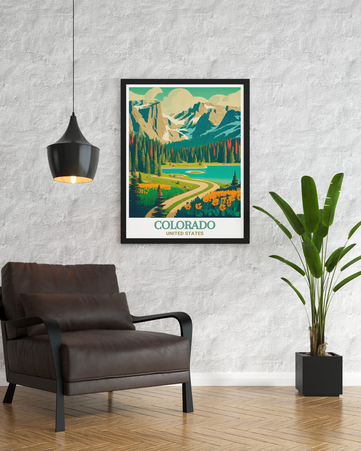 Elegant Colorado Decor featuring Leadville Artwork and Rocky Mountain National Park Prints ideal for those seeking to bring a touch of Colorados natural beauty into their home perfect for Colorado Gifts and home decor collections
