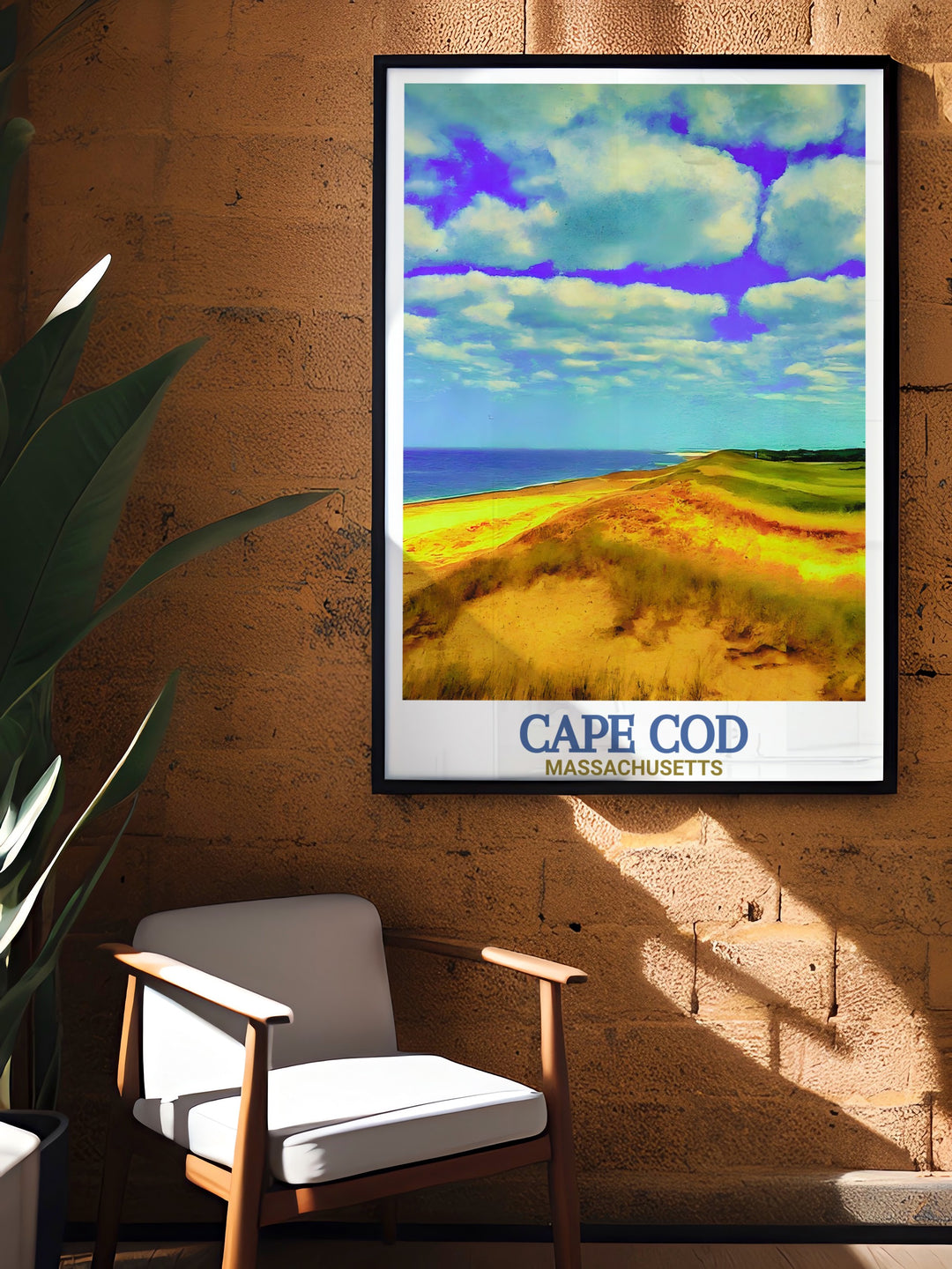 This Cape Cod wall art print captures the essence of the Cape Cod National Seashore. A coastal travel poster designed to bring the natural beauty of Massachusetts into your space.