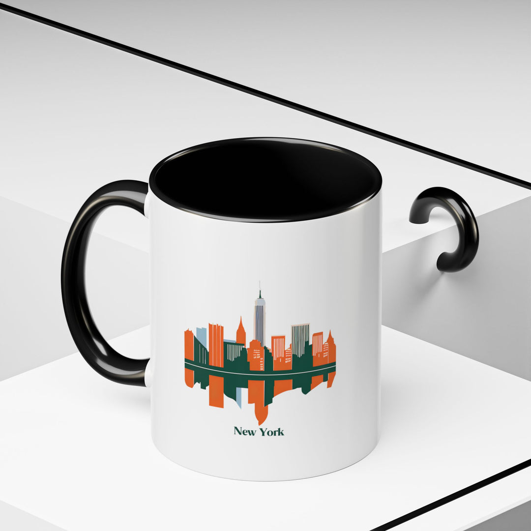 Brighten your mornings with this New York mug featuring iconic city artwork. Durable, dishwasher-safe, and microwave-friendly, it is a meaningful keepsake for lovers of the Big Apple.