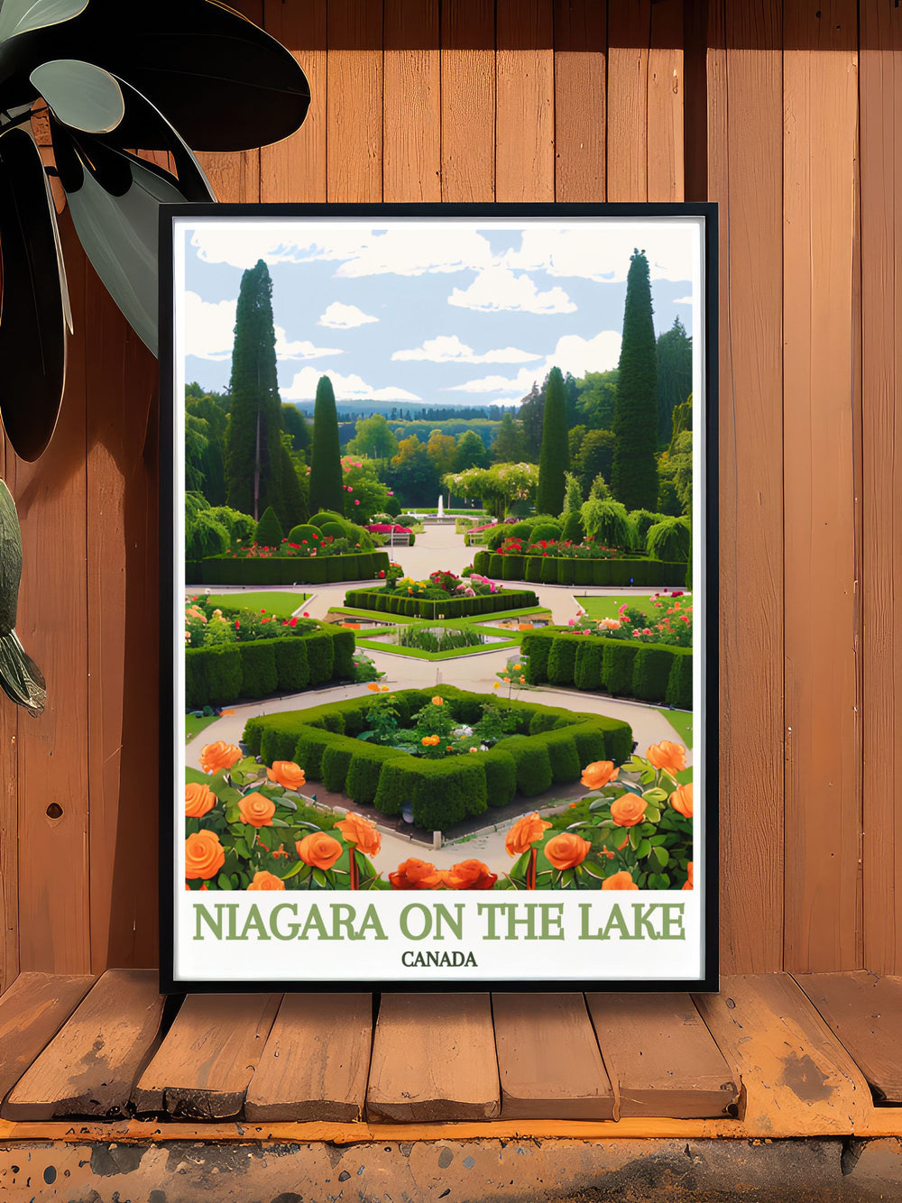 Elegant home decor with Niagara Parks Botanical Gardens travel prints these modern Canada prints bring the charm and natural beauty of Niagara on the Lake into your living room with exquisite framed prints and stunning artwork