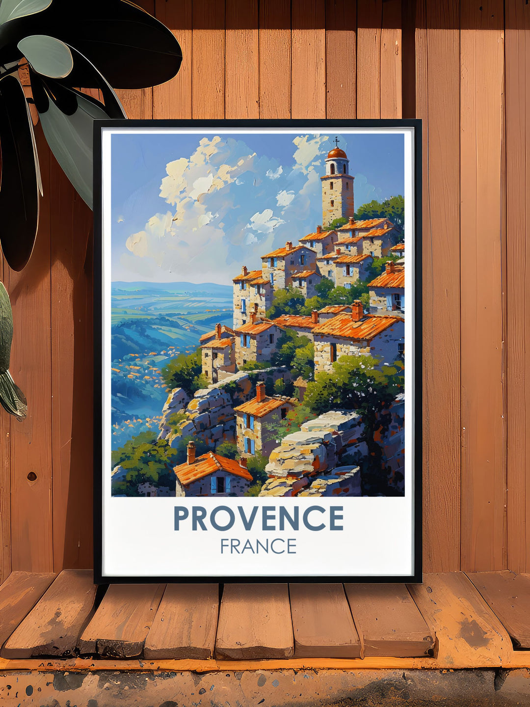 Celebrate the architectural beauty and historical charm of Gordes with this detailed art print, showcasing the intricate details and captivating views.