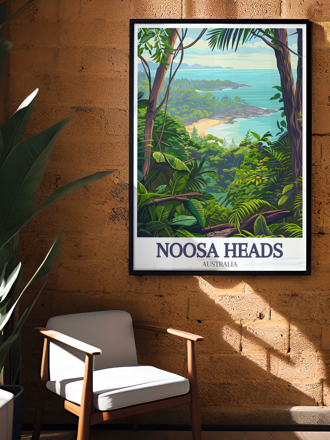 Noosa National Park Canvas Art showcasing the iconic wilderness of Noosa Heads, including expansive forested trails and picturesque views of Little Coves beach. This vibrant artwork is ideal for nature lovers and adventurers looking to add a piece of Australias natural beauty to their decor.