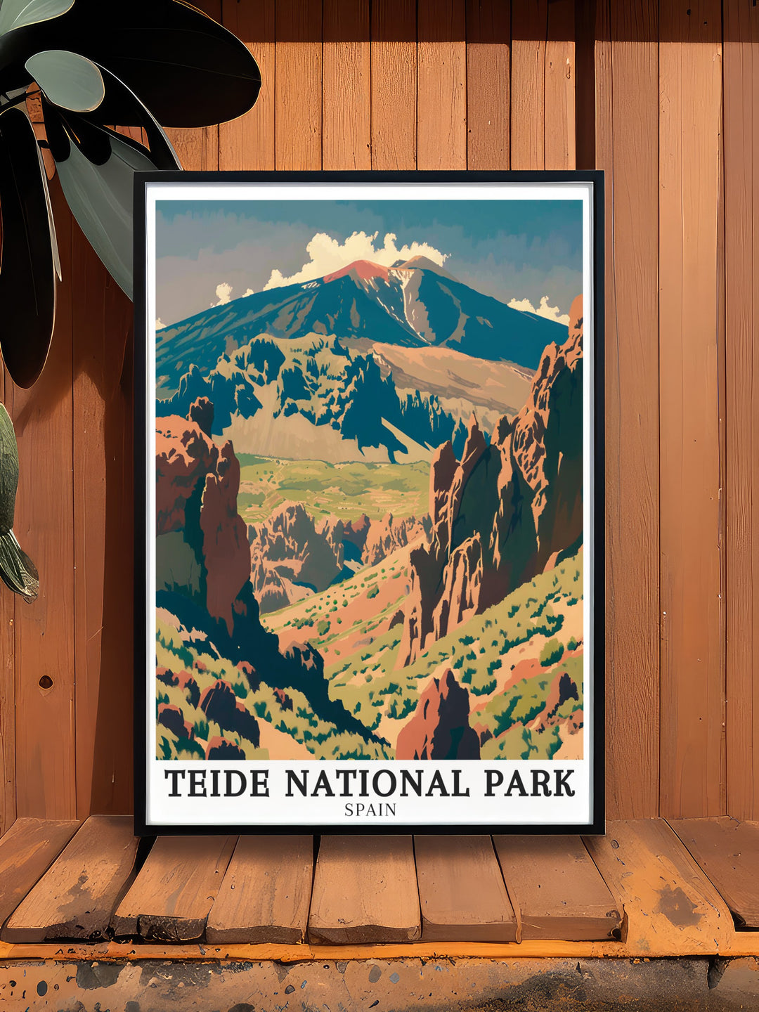 Our Teide National Park poster highlights the geological wonder of the Teide Volcano, set against the stunning backdrop of Siete Cañadas. This detailed travel print is ideal for those who love natural landscapes and want to bring a piece of Spain into their home.