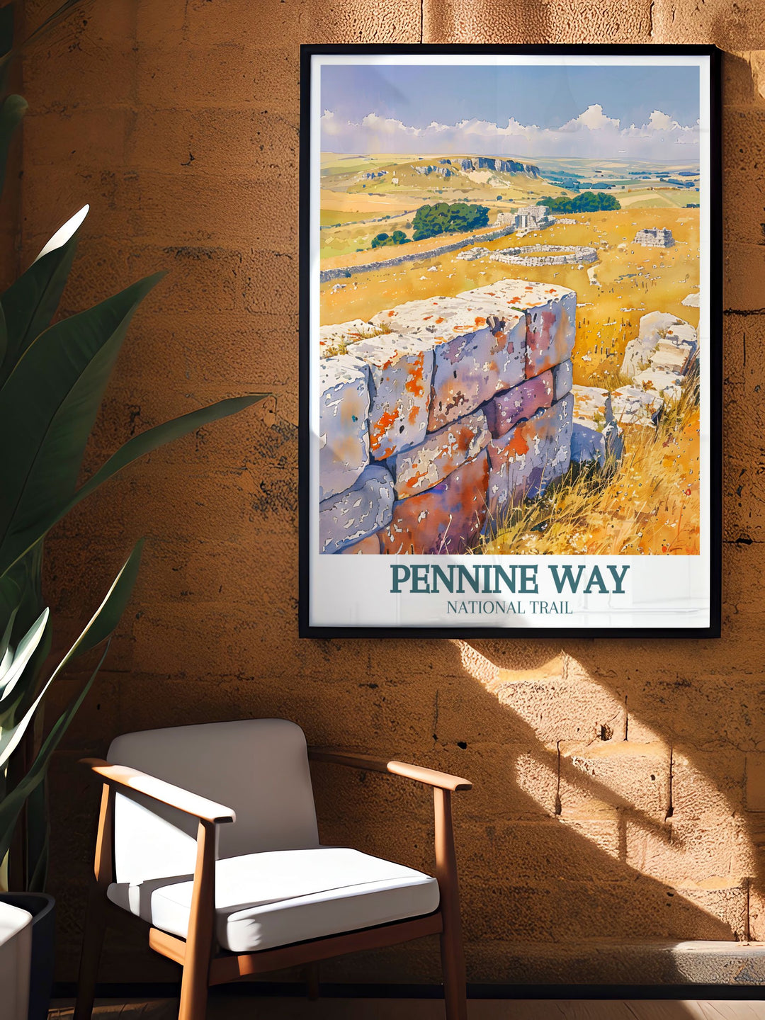 Pennine Way Print capturing the essence of the famous national trail across the Pennines an excellent gift for hiking enthusiasts and those who cherish outdoor adventures