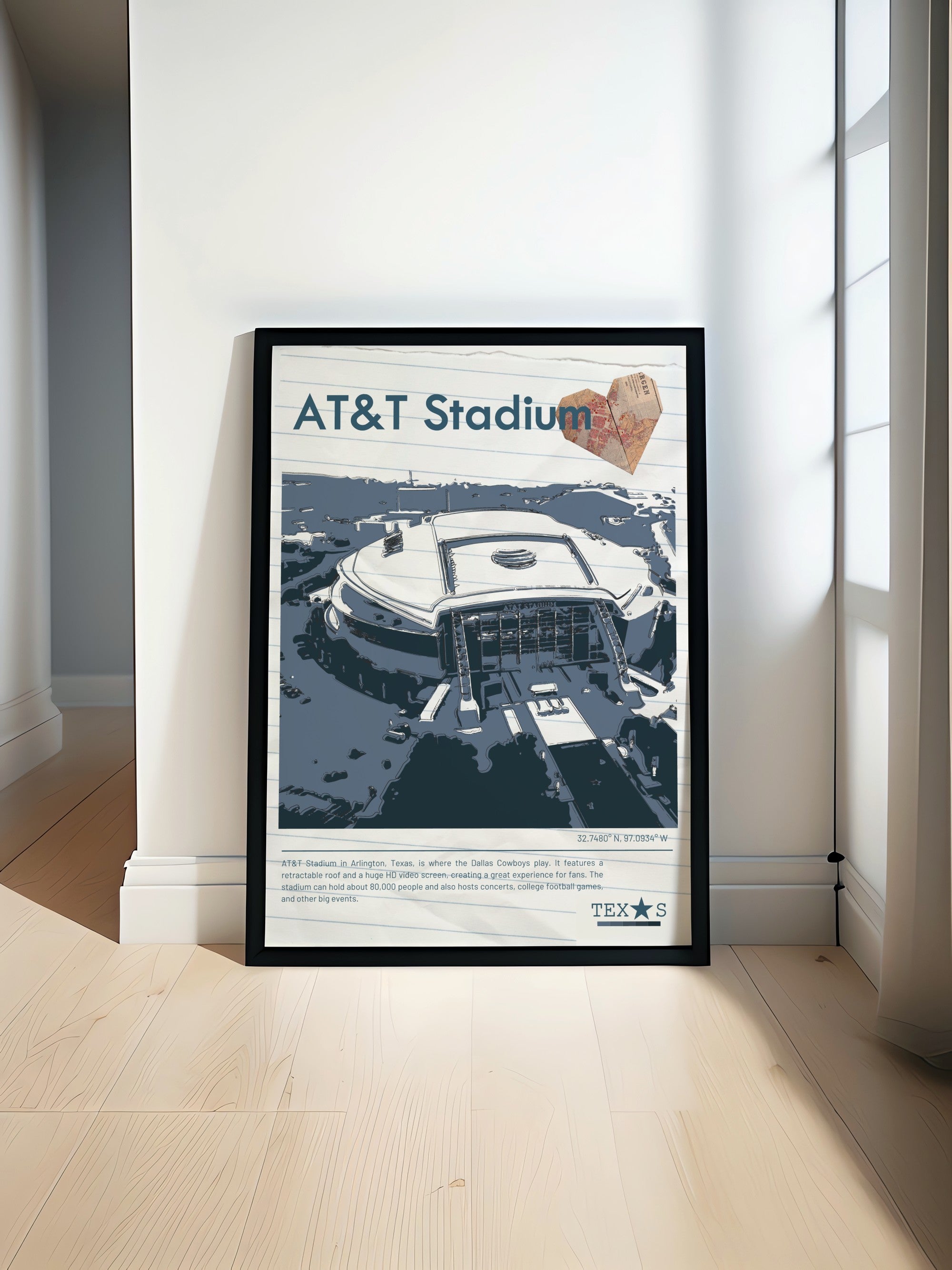 AT&T Stadium Artwork - AT&T Stadium Decor - AT&T Stadium Art ...