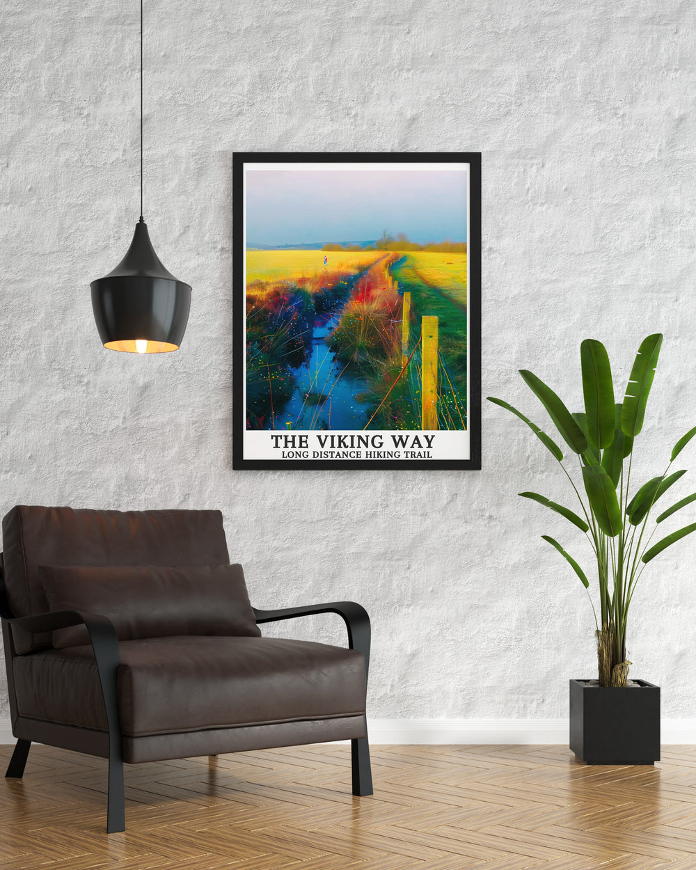 The Viking Way Trail wall art from Lincolnshire. This fine art print showcases the trails lush greenery and diverse landscapes, making it a perfect piece for any nature lovers collection. The high quality print ensures lasting vibrancy and detail, celebrating the magic of The Viking Way.