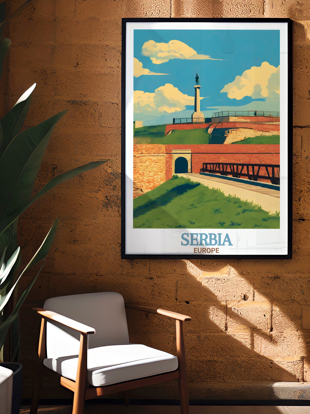 Belgrade Fortress Modern Art prints designed to highlight the beauty of Belgrade Fortress ideal for adding a touch of elegance to your home decor and providing a unique gift option for art lovers and travelers alike