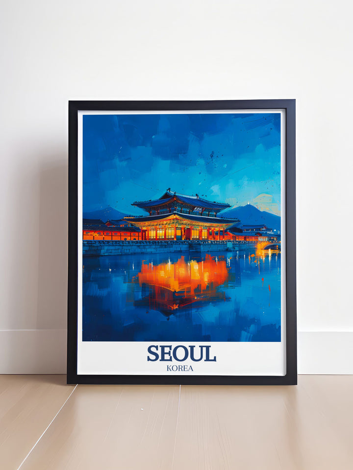 Elegant South Korea Prints featuring Gyeongbokgung Palace and Han River these Seoul photographs are perfect for home decoration and make wonderful traveler gifts capturing the vibrant energy and serene beauty of Seoul