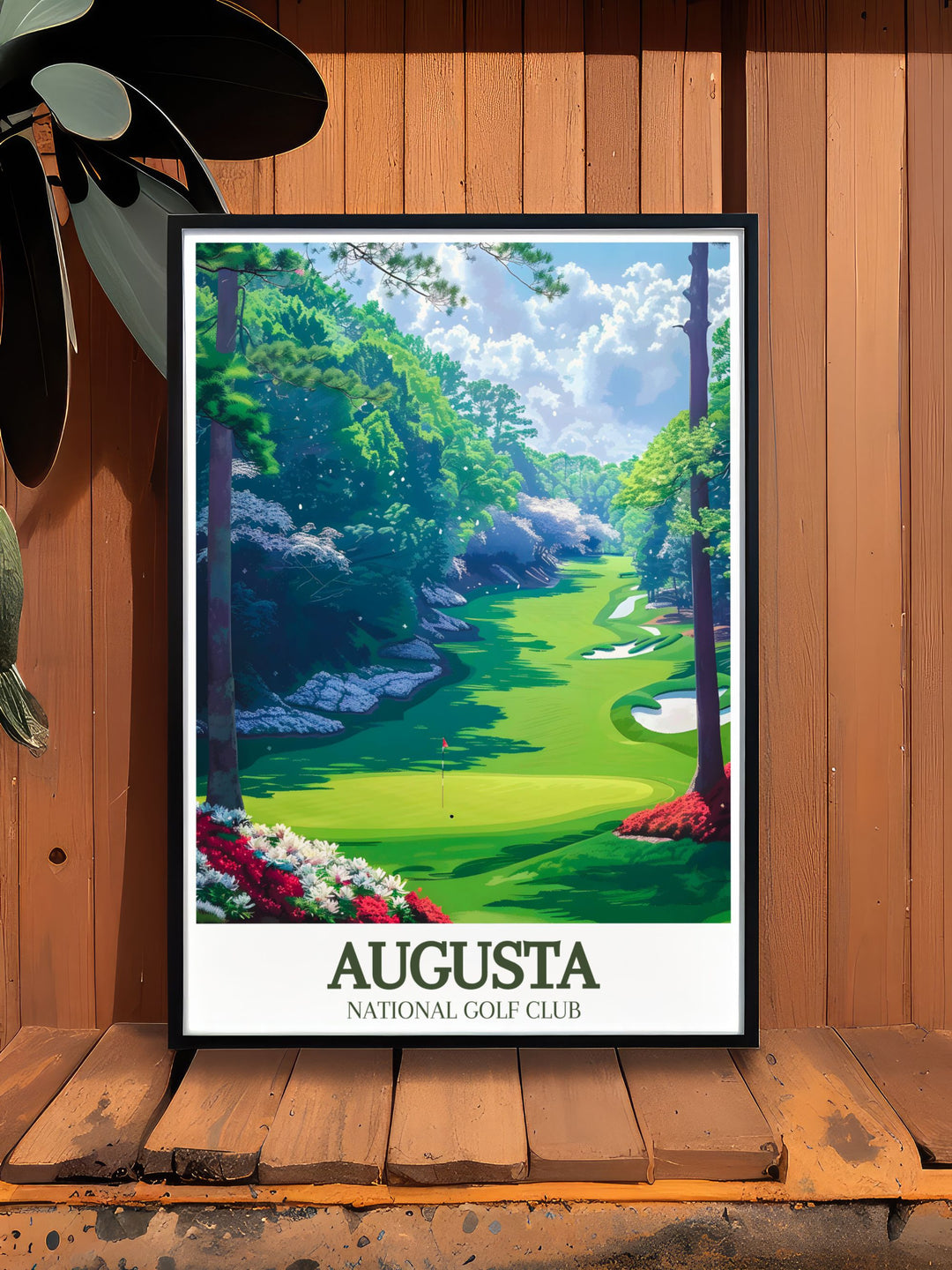 Exquisite Augusta National artwork showcasing Magnolia Lane Amen Corner ideal for personalized gifts and golf decor celebrating the history and prestige of Augusta National