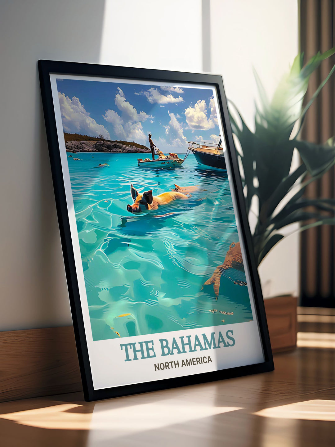 Stunning Exuma Cays artwork offers a peaceful escape into Caribbean beauty with crystal clear waters and pristine beaches ideal for creating elegant home decor that complements any style making it the perfect traveler gift or Christmas gift for loved ones