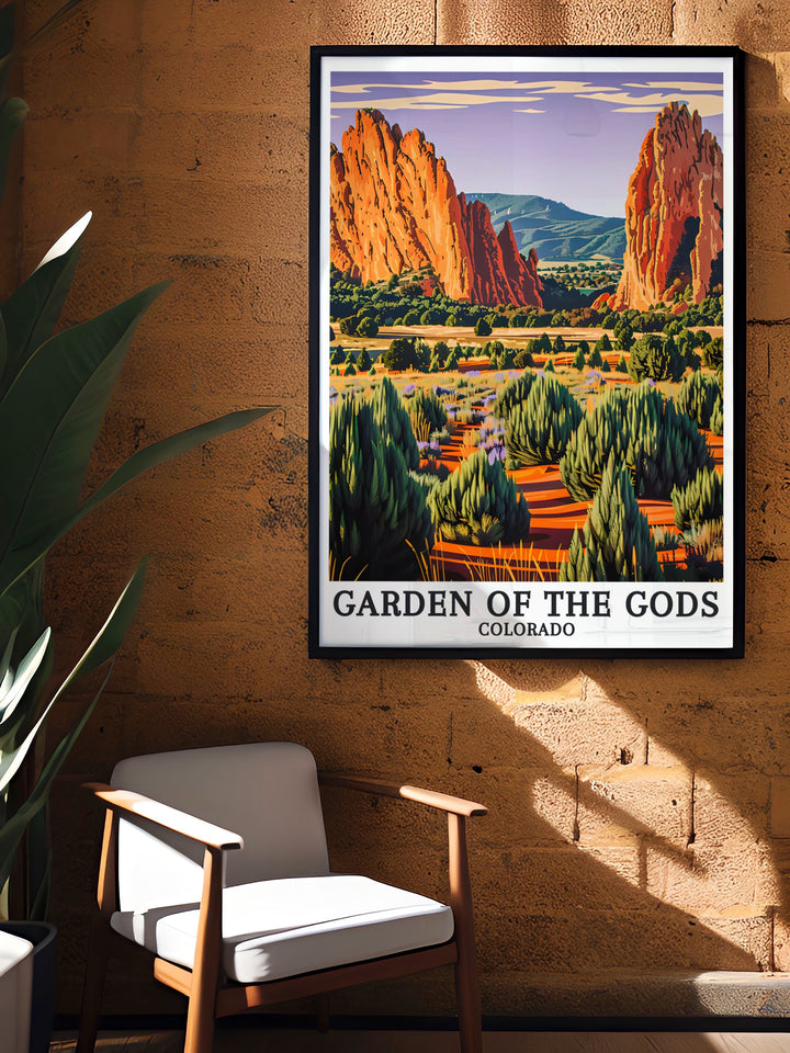 Gardens Gods Art and North Gateway Rock Colorado Springs Park Stunning Prints offer a timeless representation of Colorados rugged landscapes adding a sense of adventure and outdoor beauty to any room in your home.