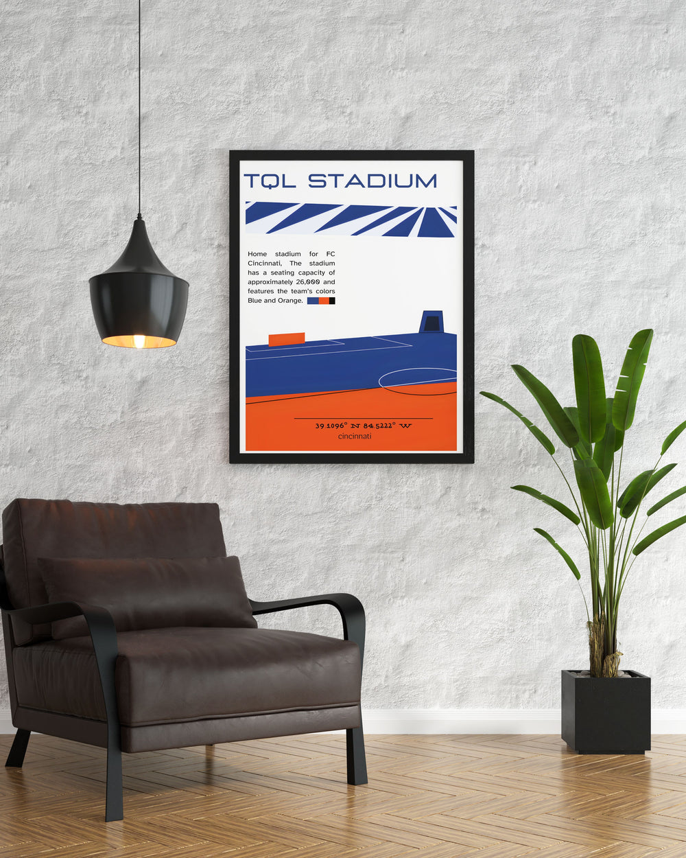 This stunning TQL Stadium poster brings the excitement of MLS soccer into your home with a detailed depiction of FC Cincinnati's iconic venue and its star players making it a must have for any enthusiast.