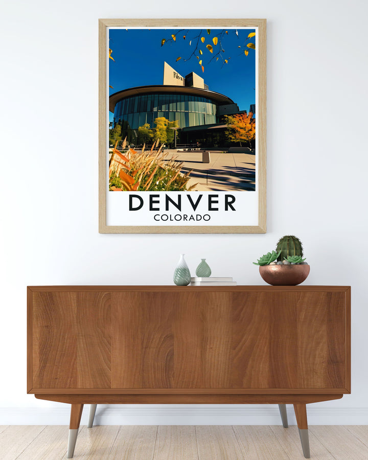 Boulder Colorado is beautifully depicted in this poster, showcasing its artistic community and stunning natural surroundings, making it a perfect addition to any art collection.