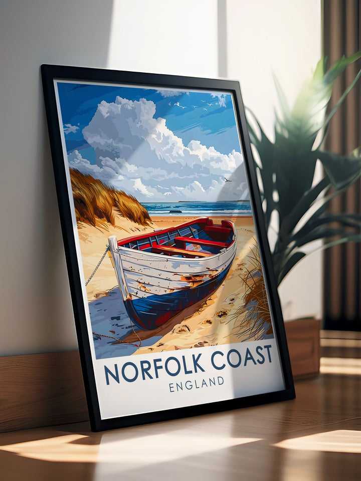 Blakeney Point Modern Prints capturing breathtaking seascapes and rustic charm perfect for creating a serene and stylish ambiance in your home