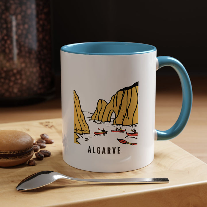 Bring the stunning beauty of Algarve to your table with this vibrant mug. Showcasing intricate artwork inspired by Portugal’s famous region, it is dishwasher-safe and practical for daily use. Perfect for coffee enthusiasts and collectors alike.