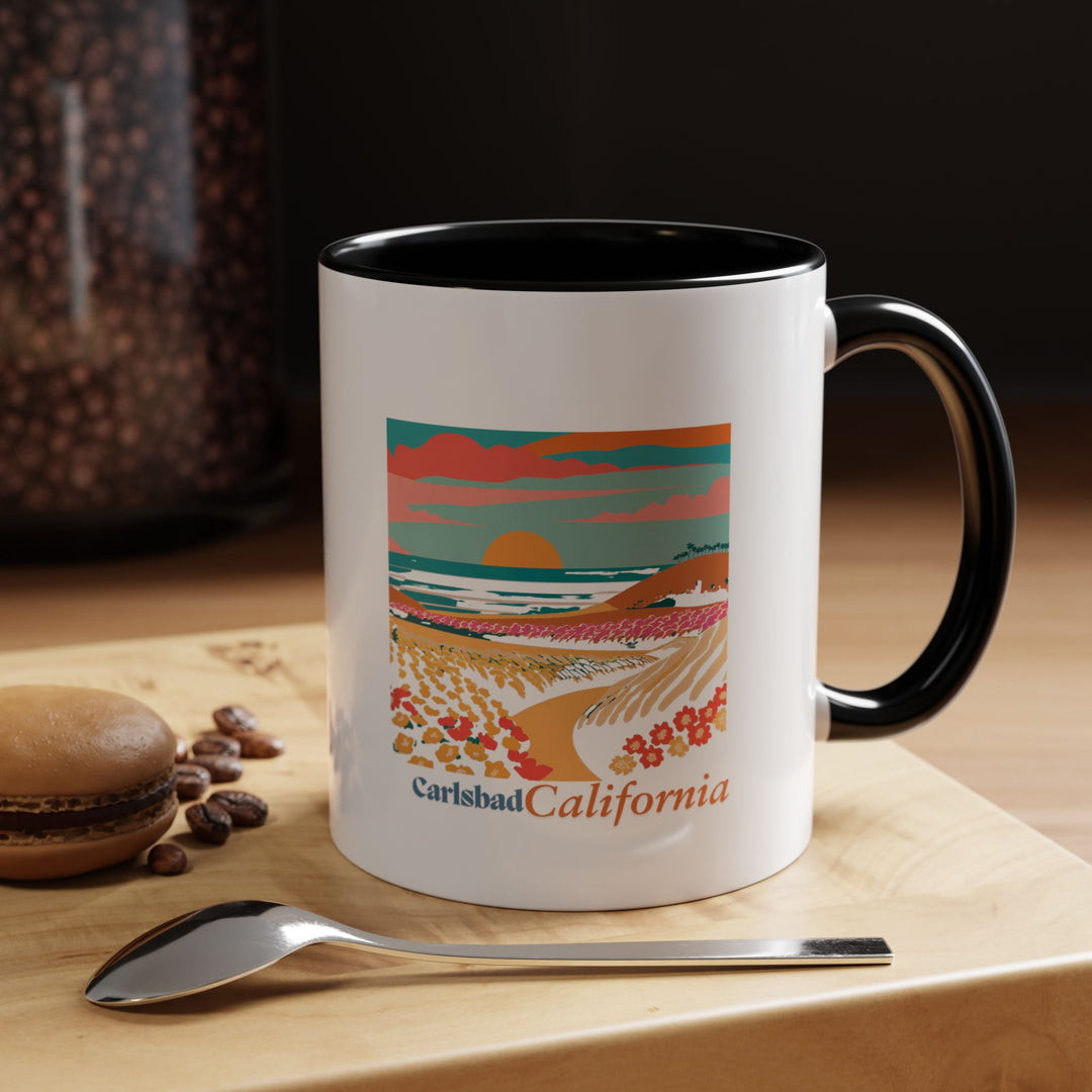 Add a touch of Carlsbad’s elegance to your daily routine with this ceramic mug. Featuring vibrant designs inspired by the city’s landscapes, it is dishwasher-safe and perfect for coffee or tea lovers. A thoughtful gift for travelers and collectors of Carlsbad memorabilia.