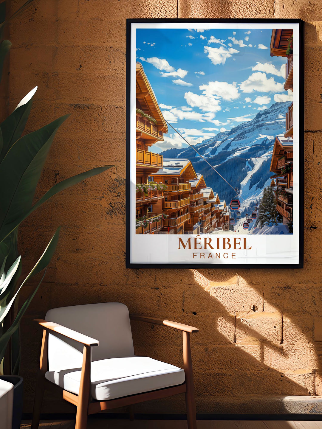 Add a touch of winter wonderland to your home with La Chaudanne artwork showcasing the excitement of the slopes