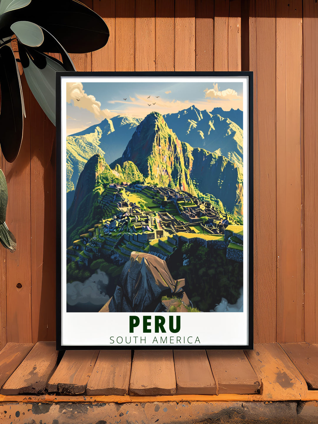 Peru travel print showcasing Colca Canyon and the bustling streets of Lima. This canvas art captures the dramatic contrast between one of the deepest canyons in the world and the vibrant capital city, making it perfect for any traveler or art enthusiast who appreciates Perus diverse beauty.