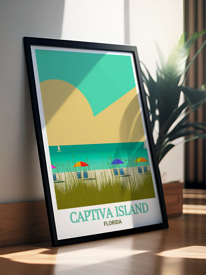 Capture the serene beauty of Captiva Island with this detailed art print, showcasing the tranquil seascapes and vibrant nature that make Captiva a hidden gem in Florida. Perfect for adding a touch of coastal elegance to your home decor.