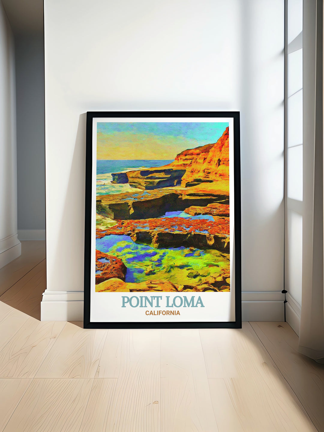 Point Loma Tide Pools modern prints bring the beauty of San Diegos coast into your home showcasing the vibrant marine life and serene landscapes perfect for those looking to add a touch of San Diego decor to their living space or searching for the perfect San Diego gift