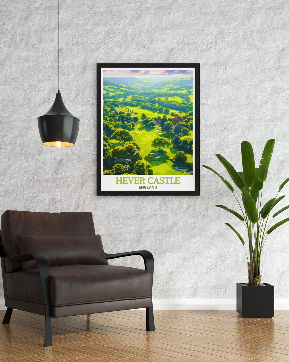 Hever Castle Golf Club print with vibrant colors and intricate details ideal for adding elegance to any room