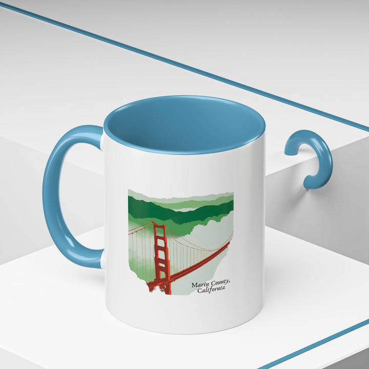 Bring the essence of Marin County into your home with this stylish mug. Featuring artwork inspired by the county’s scenic beauty, it is dishwasher-safe and perfect for hot beverages, making it a wonderful keepsake.