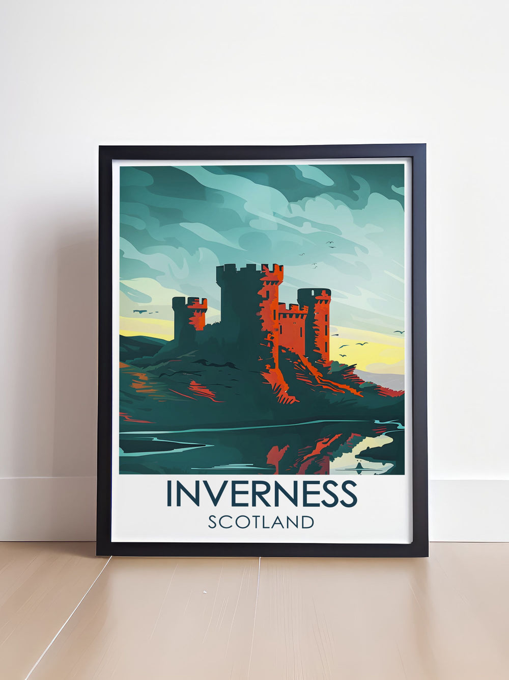 Fine art print featuring the Great Glen Way, illustrating the picturesque trails that wind through the heart of the Scottish Highlands, with expansive views of lochs, forests, and rugged mountains in the distance.