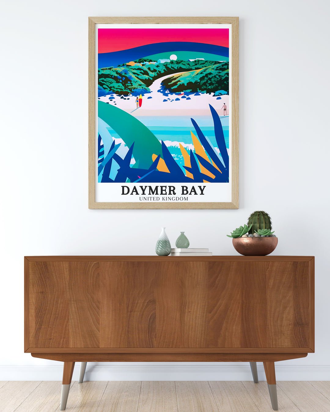 Featuring Brea Hills panoramic views over Daymer Bay, this art print brings the rolling green hills and scenic vistas of North Cornwall to life. Perfect for those who love exploring nature and coastal landscapes, this artwork adds a peaceful touch to your decor.