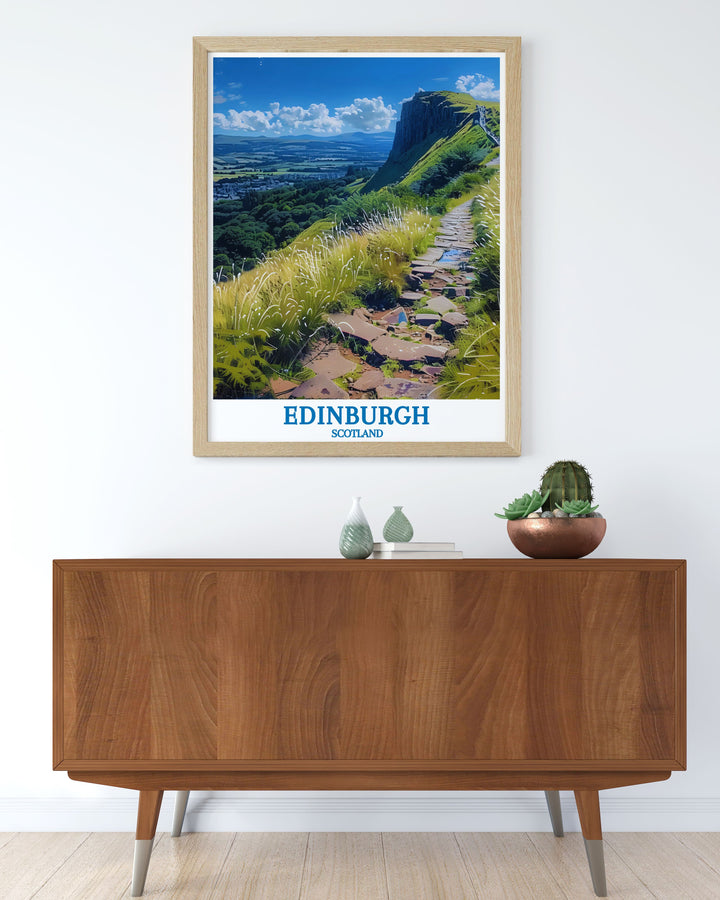 Stunning wall art of Edinburghs Royal Mile, capturing the charm and cultural richness of this iconic street, perfect for any home.