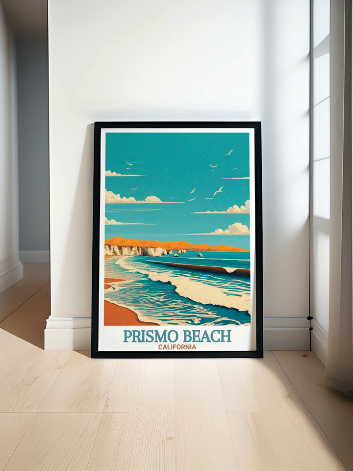 California Poster featuring the stunning Pismo State Beach with vibrant colors and exquisite details perfect for home decor and gifts Pismo State Beach modern prints included for elegant wall art and nature lovers
