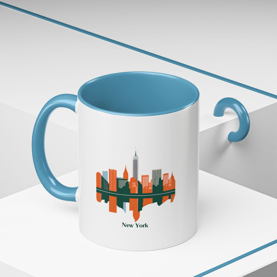 Capture the essence of the Big Apple with this New York mug. Bold artwork and durable ceramic construction make it a cherished keepsake, perfect for daily use and displaying your love for New York.