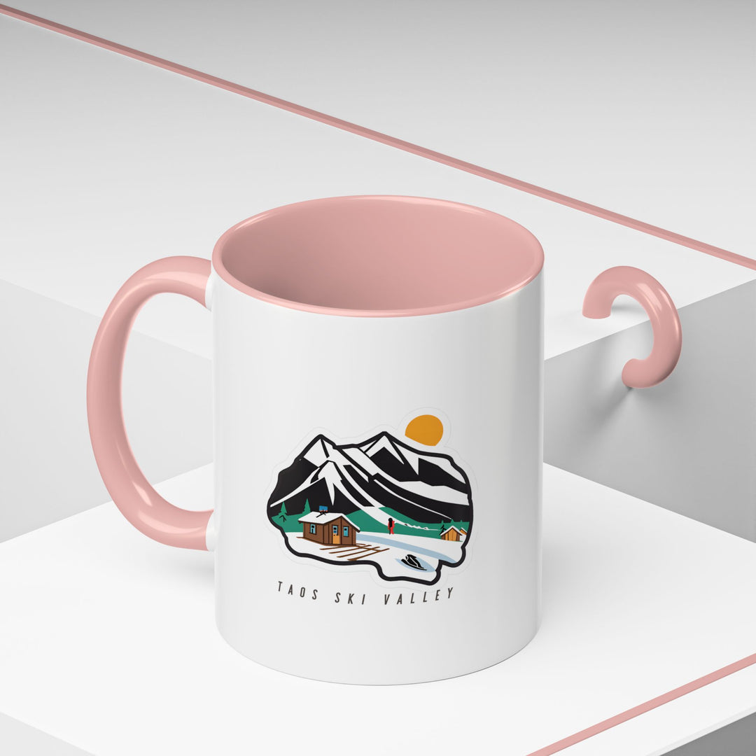 A stylish Taos Ski Valley Mug perfect for adding a touch of mountain charm to your daily routine. Showcasing detailed designs of iconic landscapes, it is durable, dishwasher-safe, and an excellent gift for travelers, skiers, or anyone who appreciates Taos unique beauty.