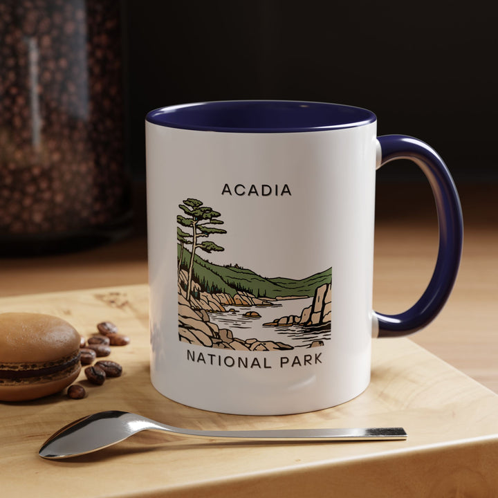 A beautifully designed Acadia National Park mug celebrating the park’s stunning landscapes. Perfect for coffee or tea lovers, it features intricate artwork inspired by nature. Dishwasher-safe and durable, it makes a meaningful gift for travelers and outdoor enthusiasts.