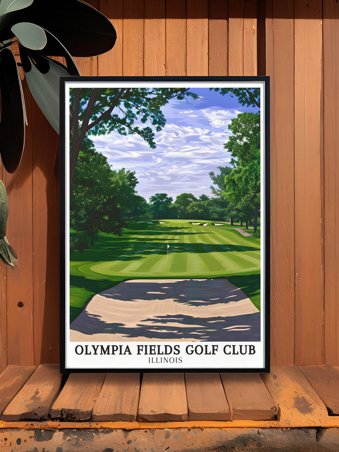 This Olympia Fields Golf Poster captures the beauty of Fairways South Course offering a perfect blend of nature and sport in your home decor ideal for golf lovers this print makes an excellent Golf Travel Art gift for those who appreciate the game