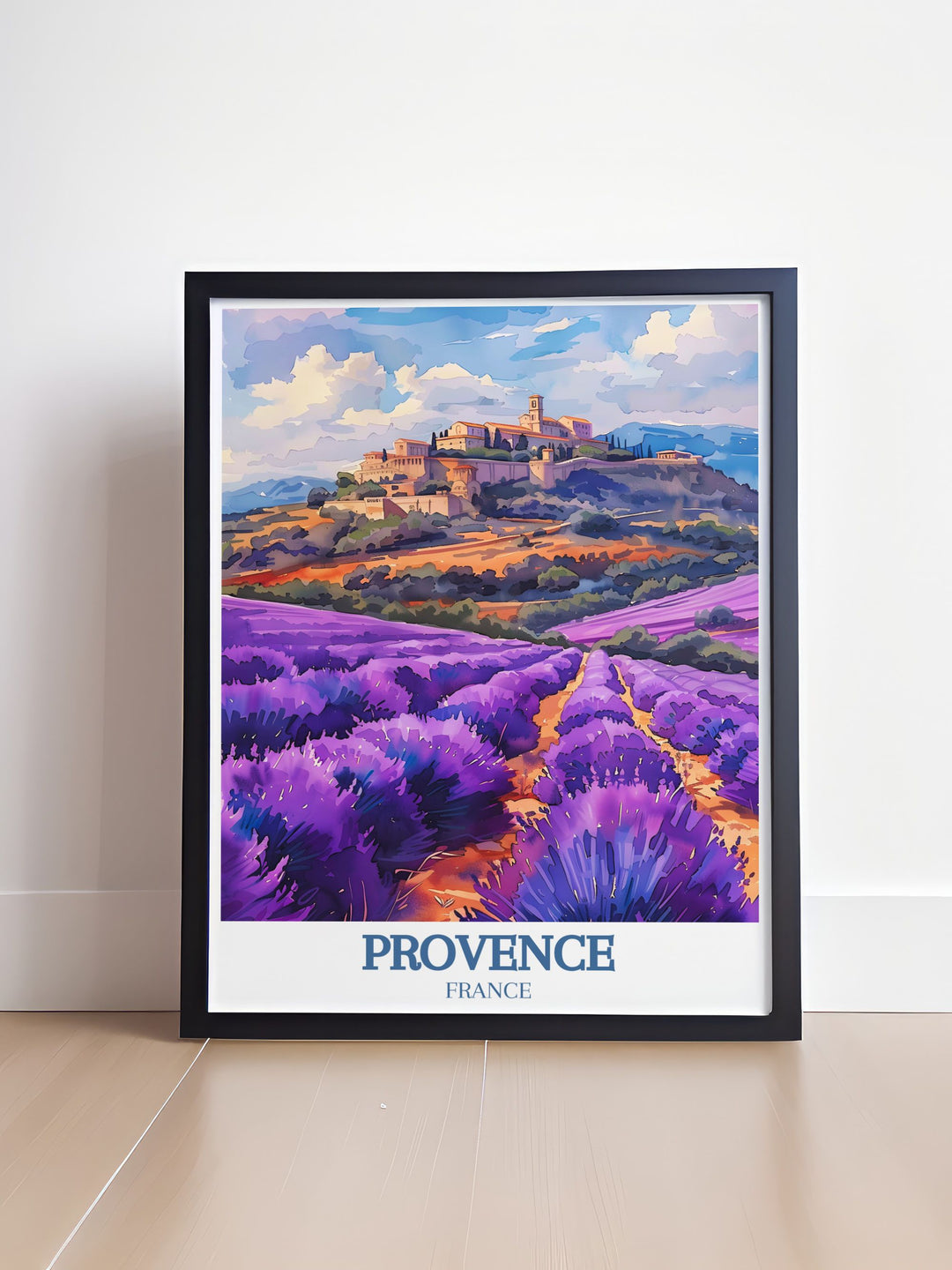 Enhance your space with our Provence Artwork featuring Valensole Lavender Fields Gordes village and Vaucluse hill stunning prints that bring the charm of Provence to your home living decor.