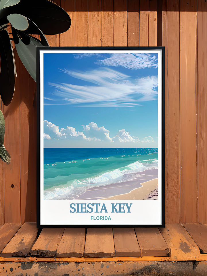 Matted Art Print of Siesta Key ideal for birthday gifts anniversary gifts or Christmas gifts enhancing Turtle Beach perfect wall decor.